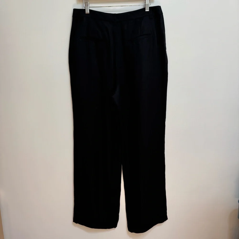 Loft Lyocell Emory Wide Leg Trouser Pants Size 10 NWT - Picture 7 of 14